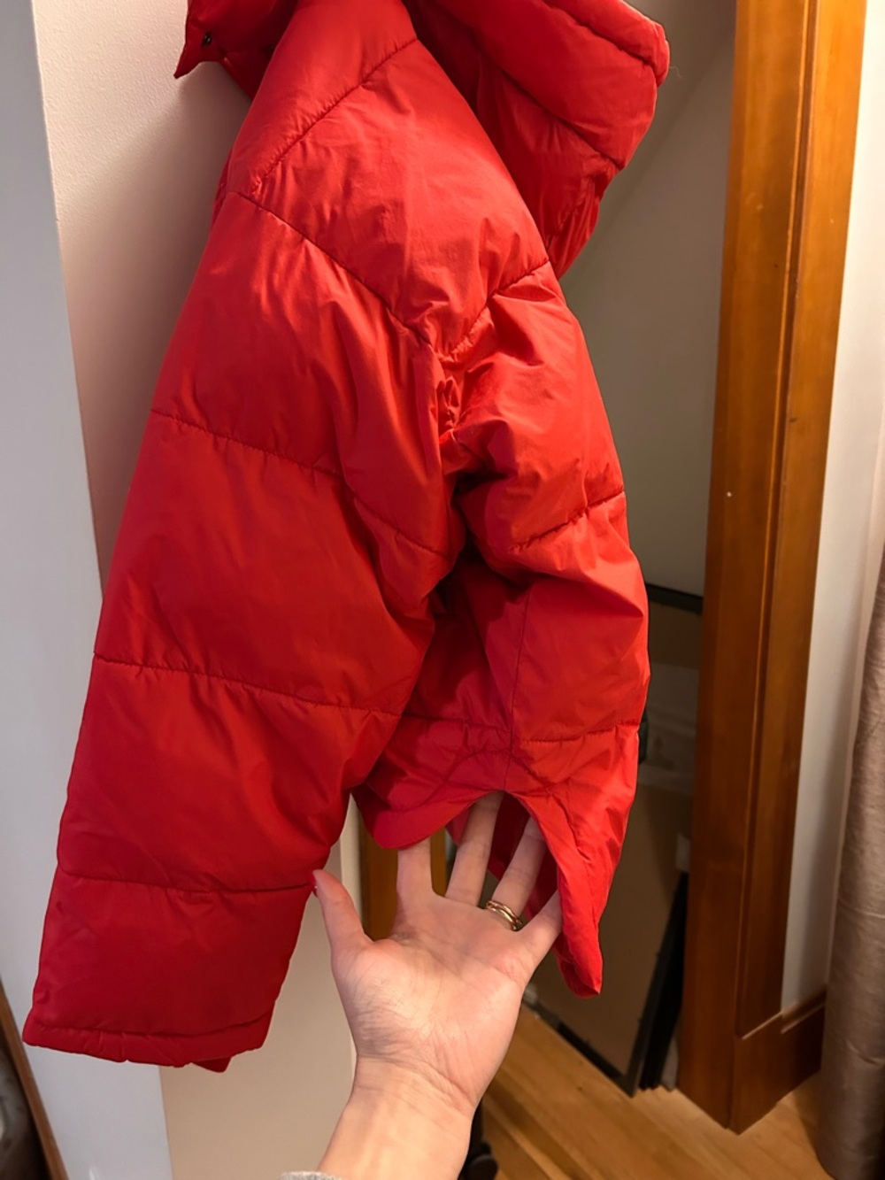 Ba&sh Red Puffer Jacket - Picture 3 of 4